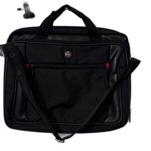 SwissGear Black Laptop Bag with Red Accents 16 x 14
